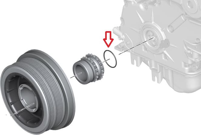 Seal crankshaft front 11217804748