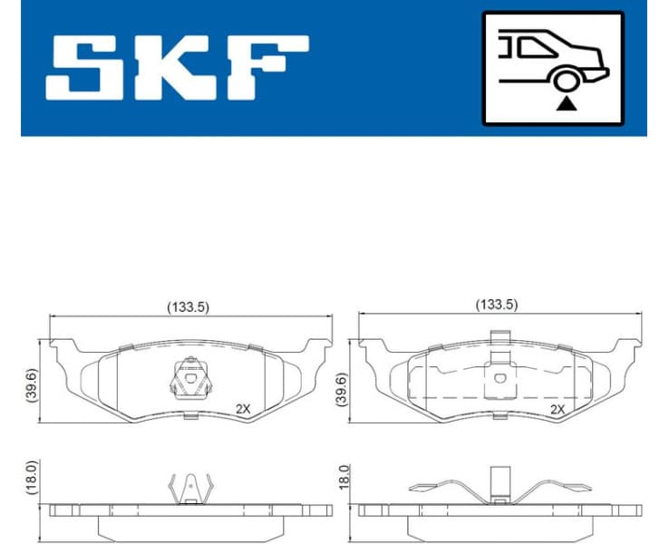 Brake Pad Set, disc brake VKBP90940 - image 2