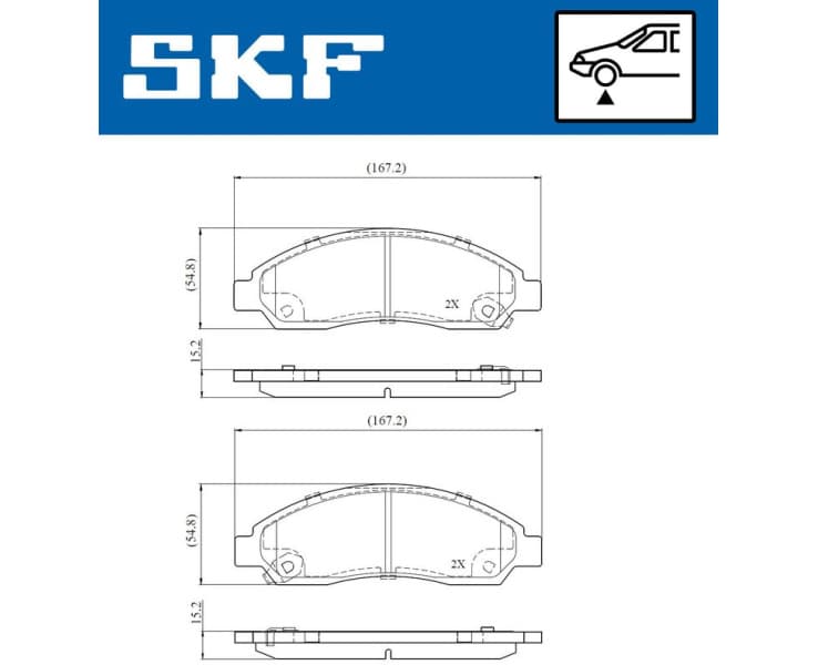 Brake Pad Set, disc brake VKBP80810A - image 2