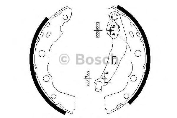 Brake Shoe Set 0986487577
