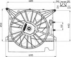 Fan, engine cooling 47462 - image 3