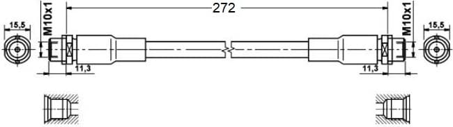 Brake hose front AU21.144