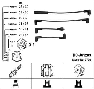 Ignition Cable Kit RC-JG1203