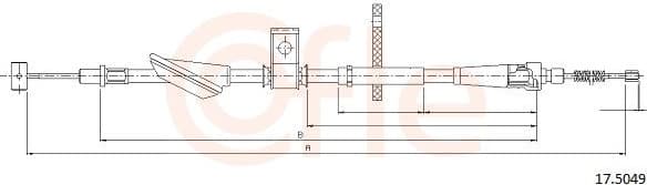 Cable Pull, parking brake 92.17.5049