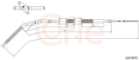 Cable Pull, parking brake 92.10.9471