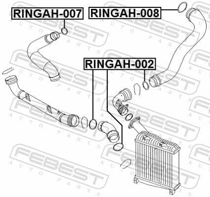 Seal Ring, charge air hose RINGAH-008 - image 2