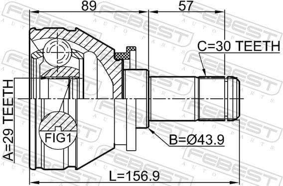 Joint Kit, drive shaft 2911-RRIIIFLH - image 2