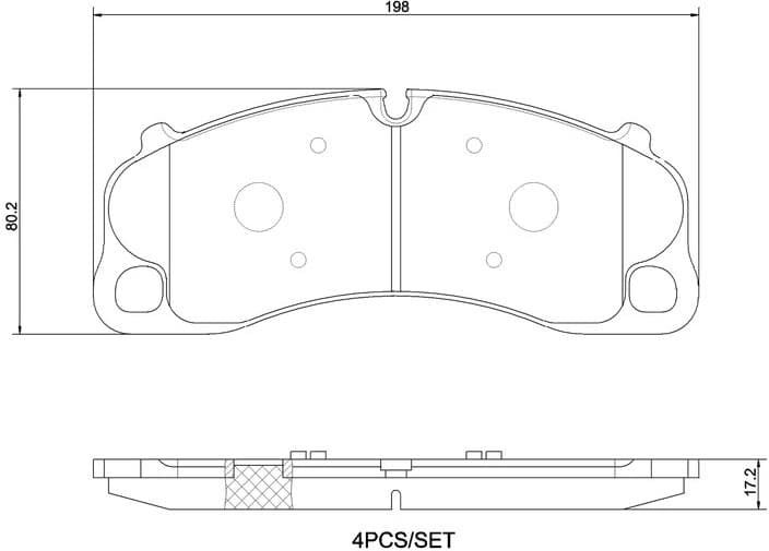 Brake Pad Set, disc brake PRIME LINE P 65 045