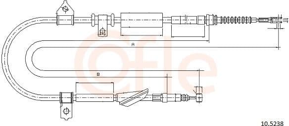 Cable Pull, parking brake 92.10.5238