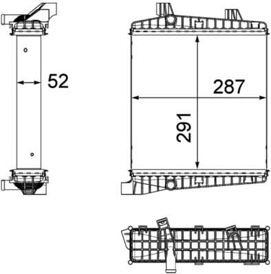 Radiator, engine cooling BEHR *** PREMIUM LINE *** CR 1186 000P - image 2