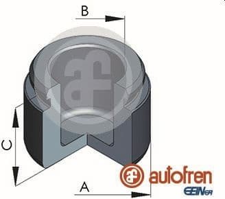 Piston, brake caliper D025611