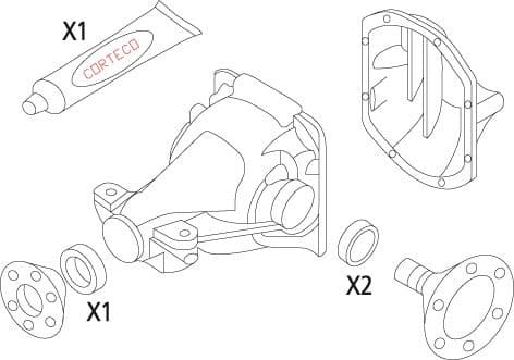 Gasket Set, differential 19536139 - image 2