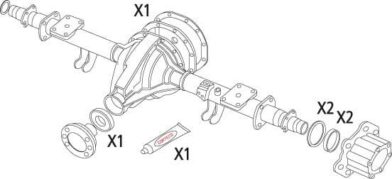 Gasket Set, differential 19536196 - image 2