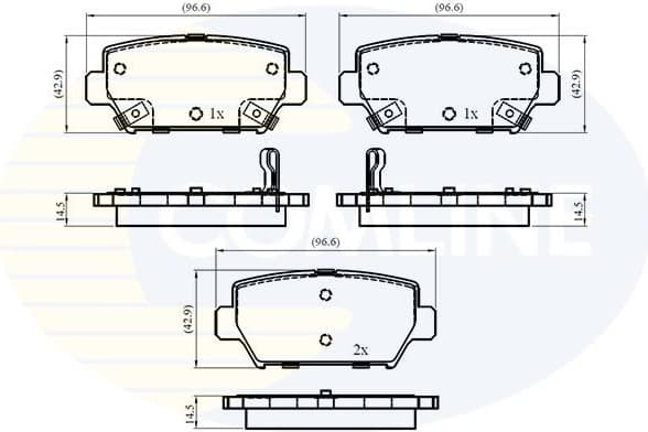 Brake Pad Set, disc brake CBP33004