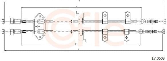 Cable Pull, parking brake 92.17.0603