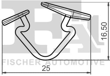 Clip, trim/protection strip 55-10002.25 - image 2