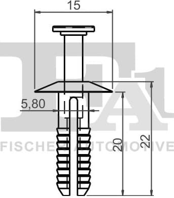 Clip, bumper 10-20009.5 - image 2