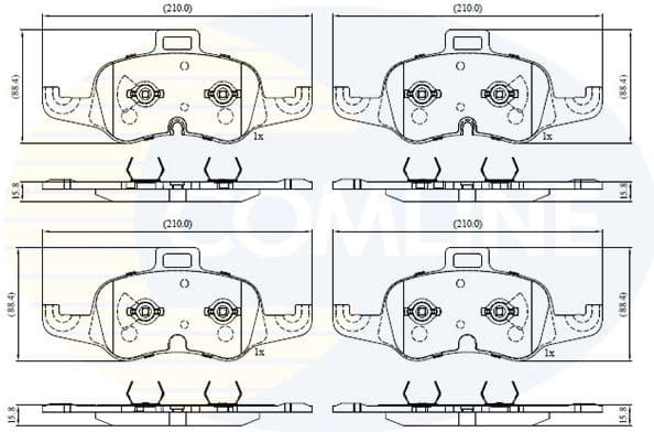 Brake Pad Set, disc brake CBP02637