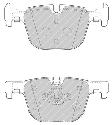 Brake pads rear, Top Quality FDB4687