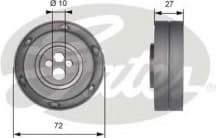 Tensioner Pulley, timing belt PowerGrip™ T41216