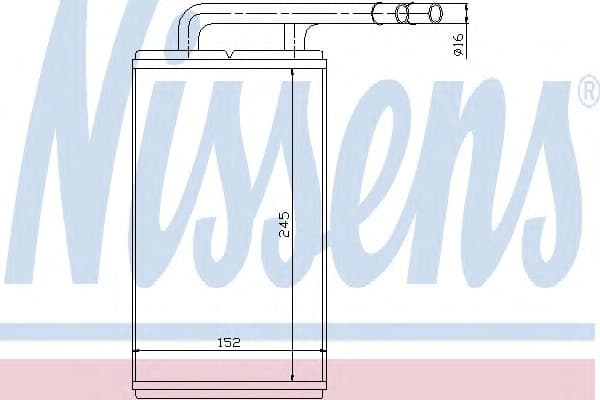 Heat Exchanger, interior heating 71740