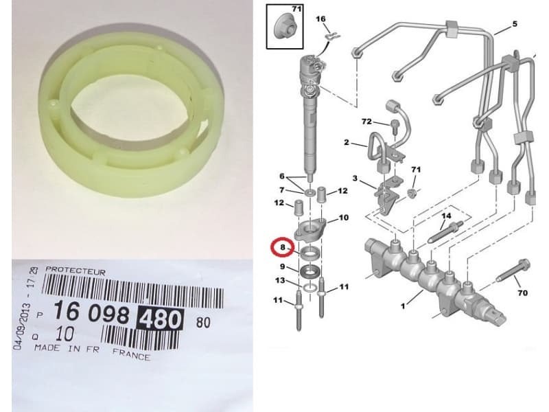 Injector heat seal 1609848080