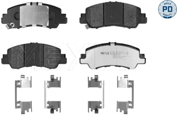 Brake Pad Set, disc brake MEYLE-PD: Advanced performance and design. 025 209 4916/PD