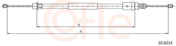 Cable Pull, parking brake 92.10.6213