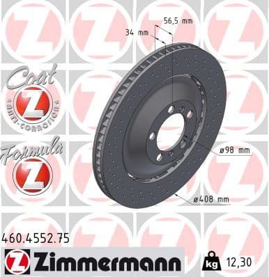 Brake Disc FORMULA Z BRAKE DISC 460.4552.75