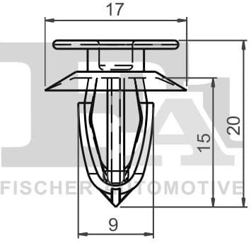Clip, trim/protection strip 12-40028.5 - image 2