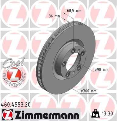 Brake Disc COAT Z 460.4553.20