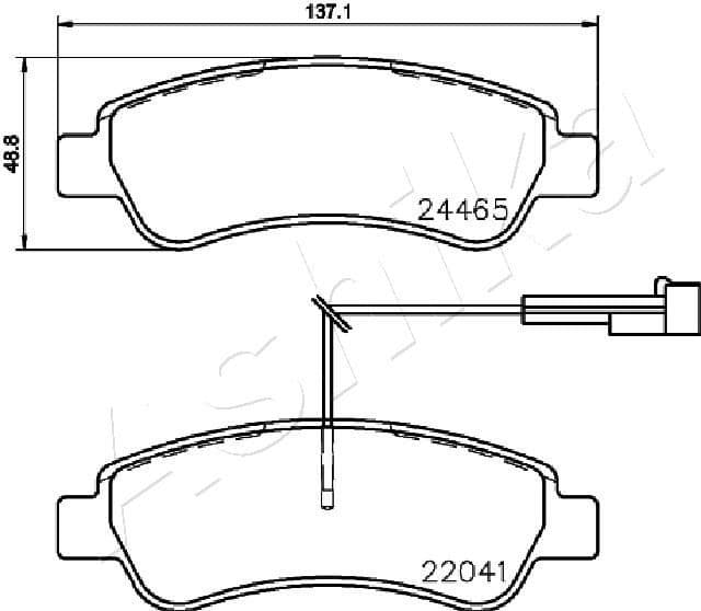 Brake Pad Set, disc brake 51-00-0609 - image 2