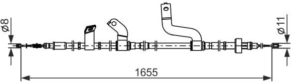 Cable Pull, parking brake 1 987 482 848 - image 5