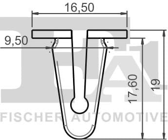 Clip, trim/protection strip 11-60033.5 - image 2
