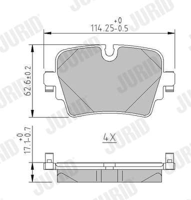 Brake Pad Set, disc brake 574000J - image 2