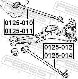 Control/Trailing Arm, wheel suspension 0125-012 - image 2