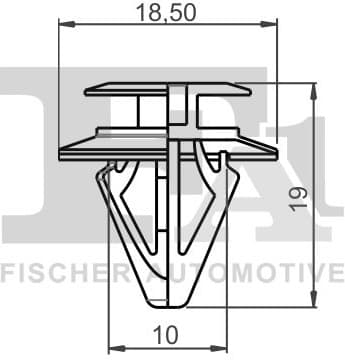 Clip, trim/protection strip 78-40007.25 - image 2