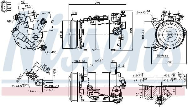 Compressor, air conditioning ** FIRST FIT ** 890600 - image 7