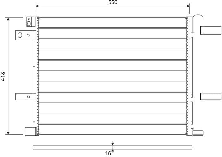 Condenser, air conditioning 822706