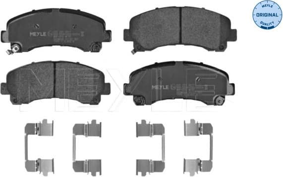Brake Pad Set, disc brake MEYLE-ORIGINAL: True to OE. 025 251 4917