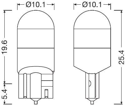 Osram Bulbs W5W-LEDriving NIGHT BREAKER 2vnt - 2825DWNB-2HFB - image 3