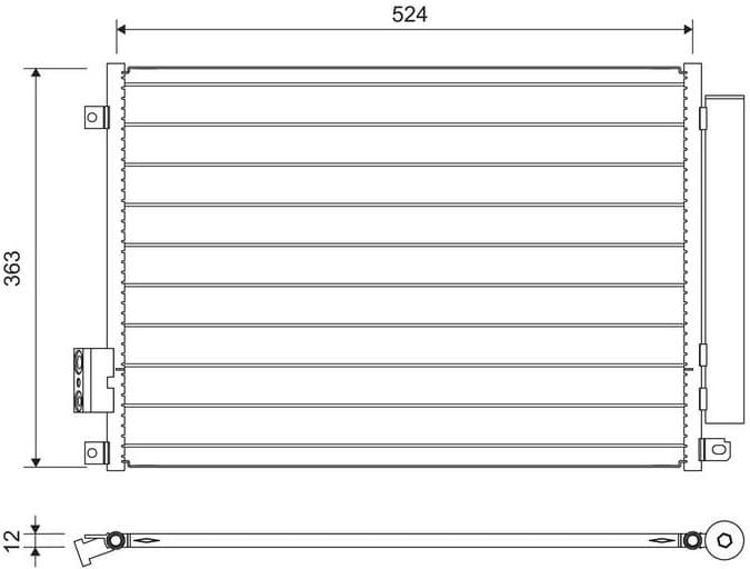 Condenser, air conditioning 814155