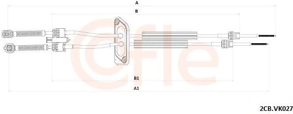 Cable Pull, manual transmission 92.2CB.VK027