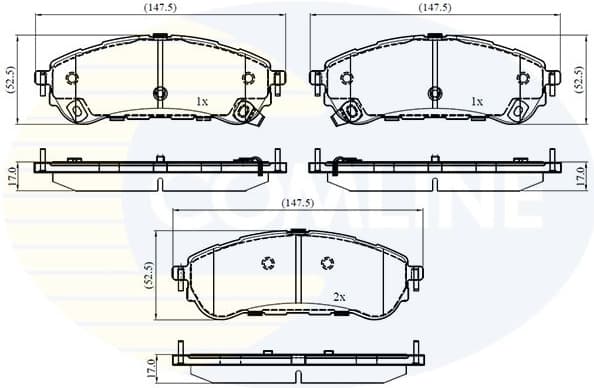 Brake pads rear CBP33068