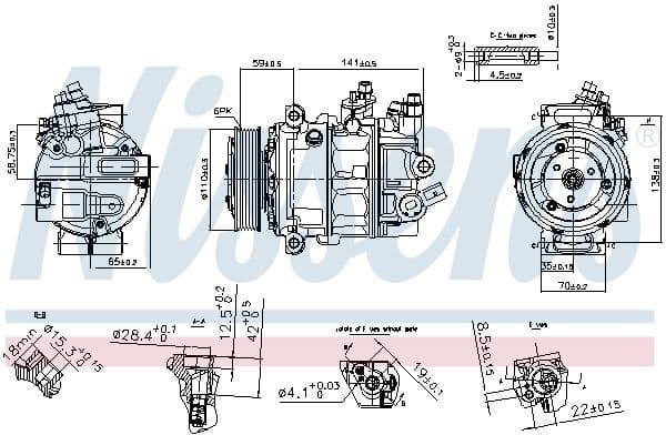 Compressor, air conditioning ** FIRST FIT ** 890754