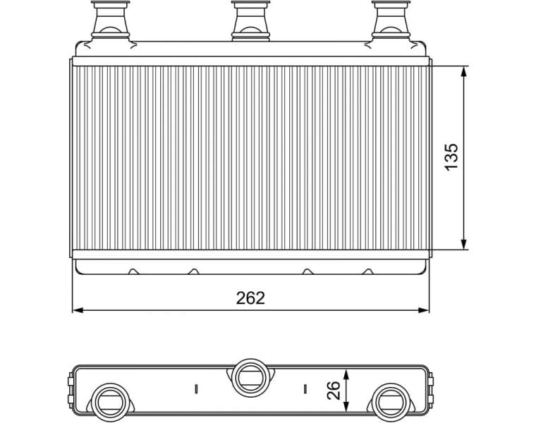 Heat Exchanger, interior heating 811537