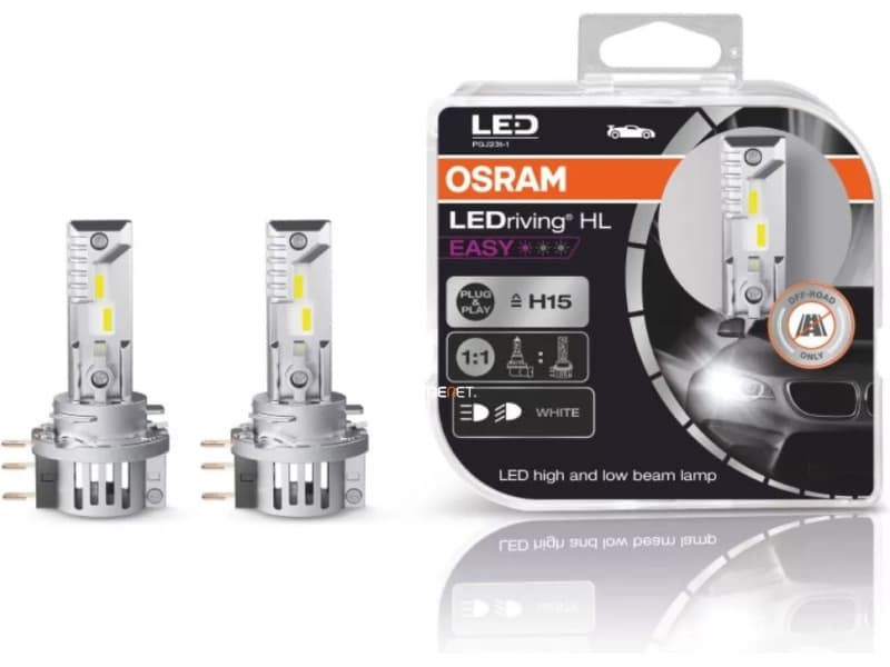 OSRAM Bulbs H15-LEDrivig HL EASY 2vnt - 64176DWESY-HCB