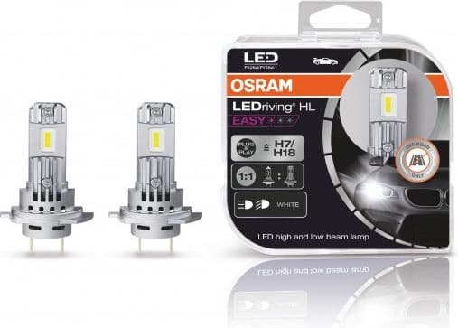 OSRAM lemputės H7/H18-LEDrivig HL EASY 2vnt - 64210DWESY-HCB - image 3