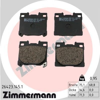 Brake Pad Set, disc brake 26423.145.1