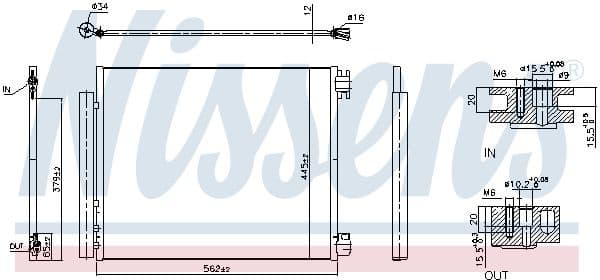 Condenser, air conditioning ** FIRST FIT ** 940949